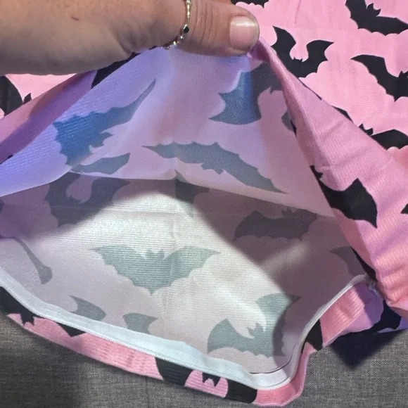 Dolls Kill two Pink and Black Bat Pillows cover set - Picture 2 of 2